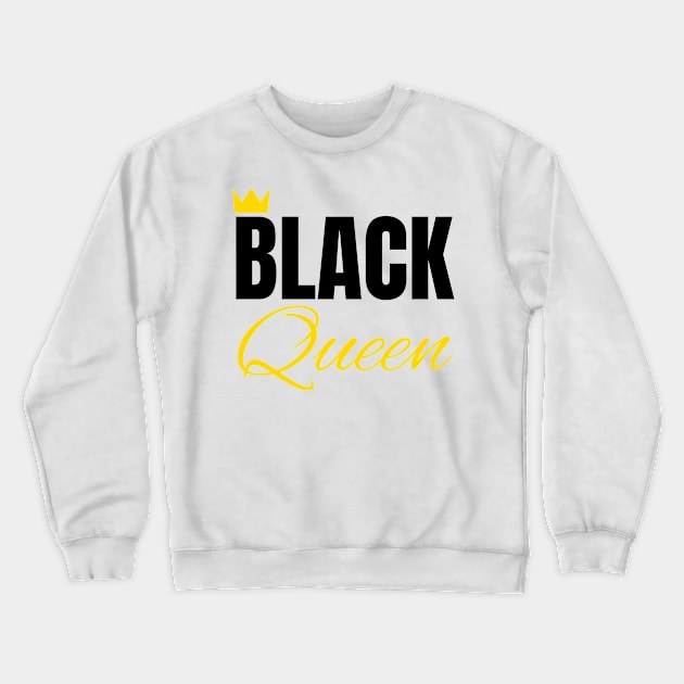 Black Queen, Black History, African American, for Black Women Crewneck Sweatshirt by UrbanLifeApparel